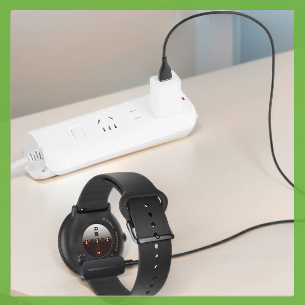 [aigoni.th] 1m Magnetic USB สายชาร์จ Smartwatch Dock อะแดปเตอร์ชาร์จ 2Pin Power Charge Wire Replacem