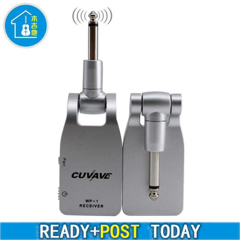 กีตาร์ไฟฟ้ารถกระบะไร้สาย Cuvave 2.4G 30M Transmission ชาร์จและตัวรับสัญญาณ