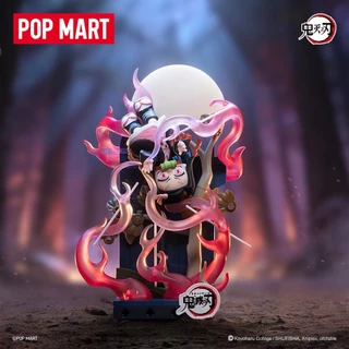 P POPMART POPMART Demon Slayer Stand Series Building Block รูป Mystery Box ของเล่นตกแต่งของขวัญ