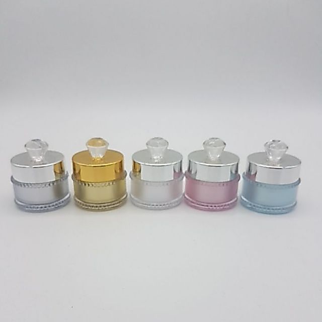กระปุกบรรจุครีม5กรัมหัวเพชร ขั่นต่ำ10ชิ้น มี5สีให้เลือกครับ