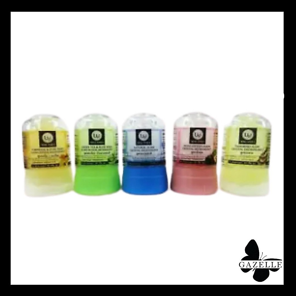 (แพ็ค 2ชิ้น) U&I Crystal Deoderant 45g. ยูแอนด์ไอ โรลออนสารส้ม สารส้ม ระงับกลิ่นกาย 45กรัม