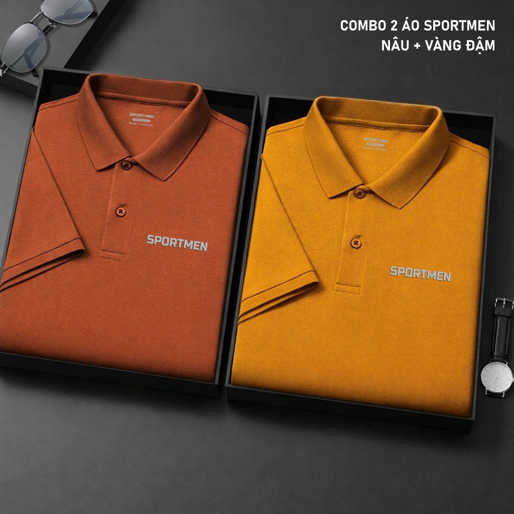 SPORTMEN เสื้อยืด SPM คุณภาพสูงคอปกเปิดลง BASIC ICY หนังจระเข้หรูหรา GMV หรูหราและเย็น Menswear With