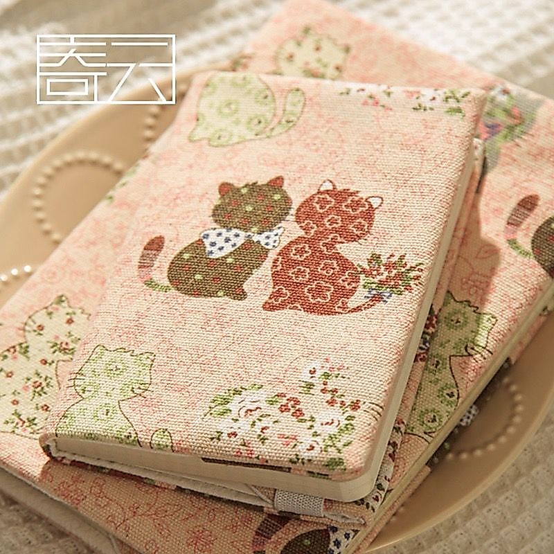 ปกหนังสือศิลปะน่ารักสด A5 A6 Ledger Notepad ปกหนังสือปรับได้