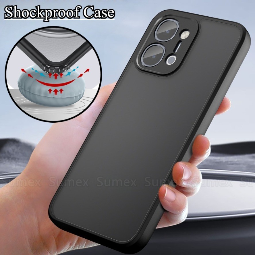กันกระแทก Frosted Matte เคสโทรศัพท์สําหรับ Vivo Y31d iQOO Z11X 2026 คุณภาพดี HD ใสปลอกนุ่ม TPU กรอบ Hard PC ฝาหลัง VivoY31D Vevo Y31 D Y21D 4G Y31S 5G