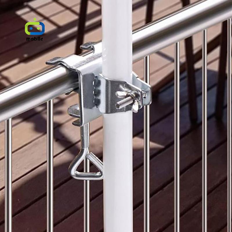 [maygood] 1 PC Courtyard ขาตั้งร่ม CLAMP Heavy Duty ผู้ถือร่มโลหะปรับฐานร่มกลางแจ้งและ Mount CLOCK CLAMP