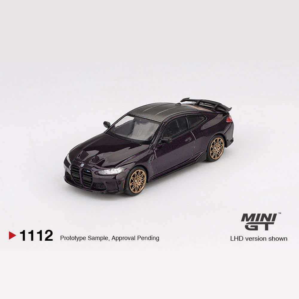 [Ready Stock] Ready Stock MINIGT [1112] BMW M4 Detona Violet 1: 64 โมเดลรถอัลลอย
