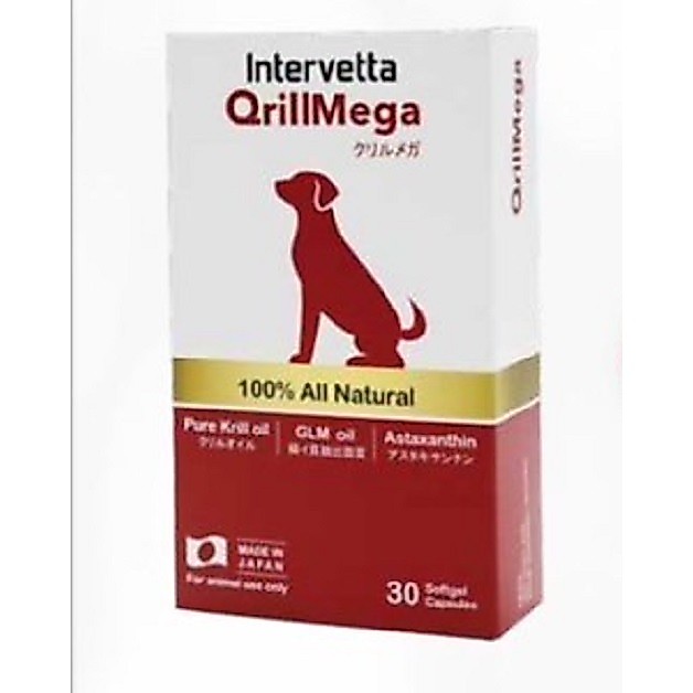 Qrill Mega อาหารเสริม บำรุงข้อสุนัข สุนัขข้ออักเสบ สุนัขปวดข้อ (ผลิต/นำเข้าญี่ปุ่น)