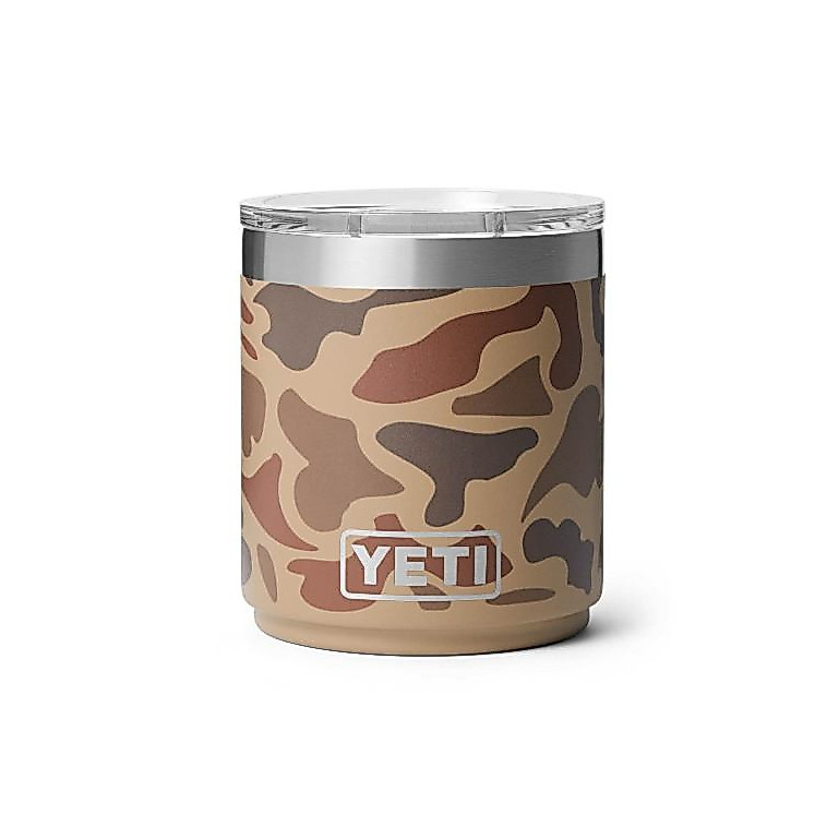 YETI แก้วเยติ ทรงโลว์บอลแบบซ้อนได้ RAMBLER 10 OZ LOWBALL 2.0 WITH MAGSLIDER LID WETLANDS CAMO