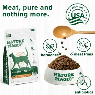 NatureMagic Cat อาหารแห้งไขมันต่ําควบคุมน้ําหนัก Grain-Free Chicken Cat อาหารแห้ง Joint Care Gut Health 2.27กก.