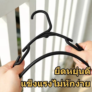 50PCS ไม้แขวนเสื้อ ไม้แขวนเสื้อกันลื่นทำจากพลาสติกเหนียว ทนต่อความชื้นและน้ำ สำหรับแขวนชุดชั้นในและสายเดี่ยว