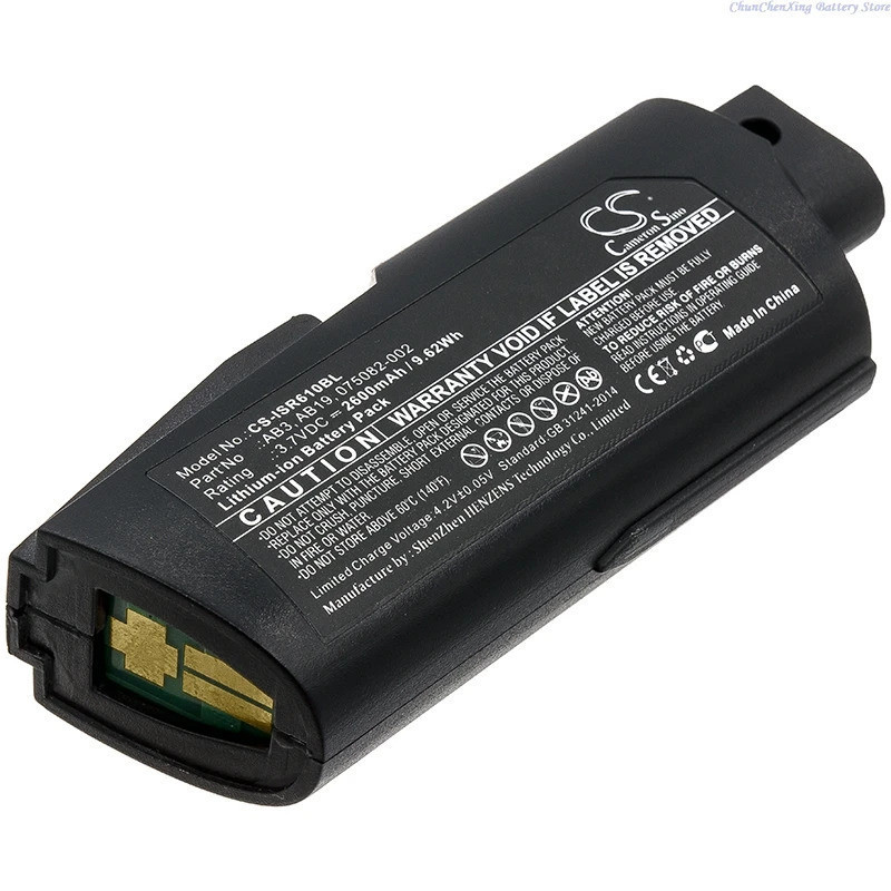 แบตเตอรี่เครื่องสแกนบาร์โค้ด 3.7V 2600mAh/3400mAh AB3,AB19,075082-002 สําหรับ Intermec SR61T, SR61, 