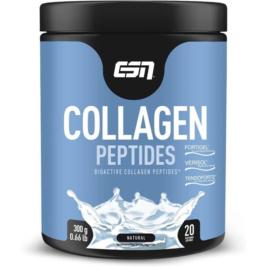 ESN Collagen Peptide ไม่มีกลิ่น 300g บรรจุคอลลาเจน Hydrolyzed วิตามินและแร่ธาตุ-Made in Germany