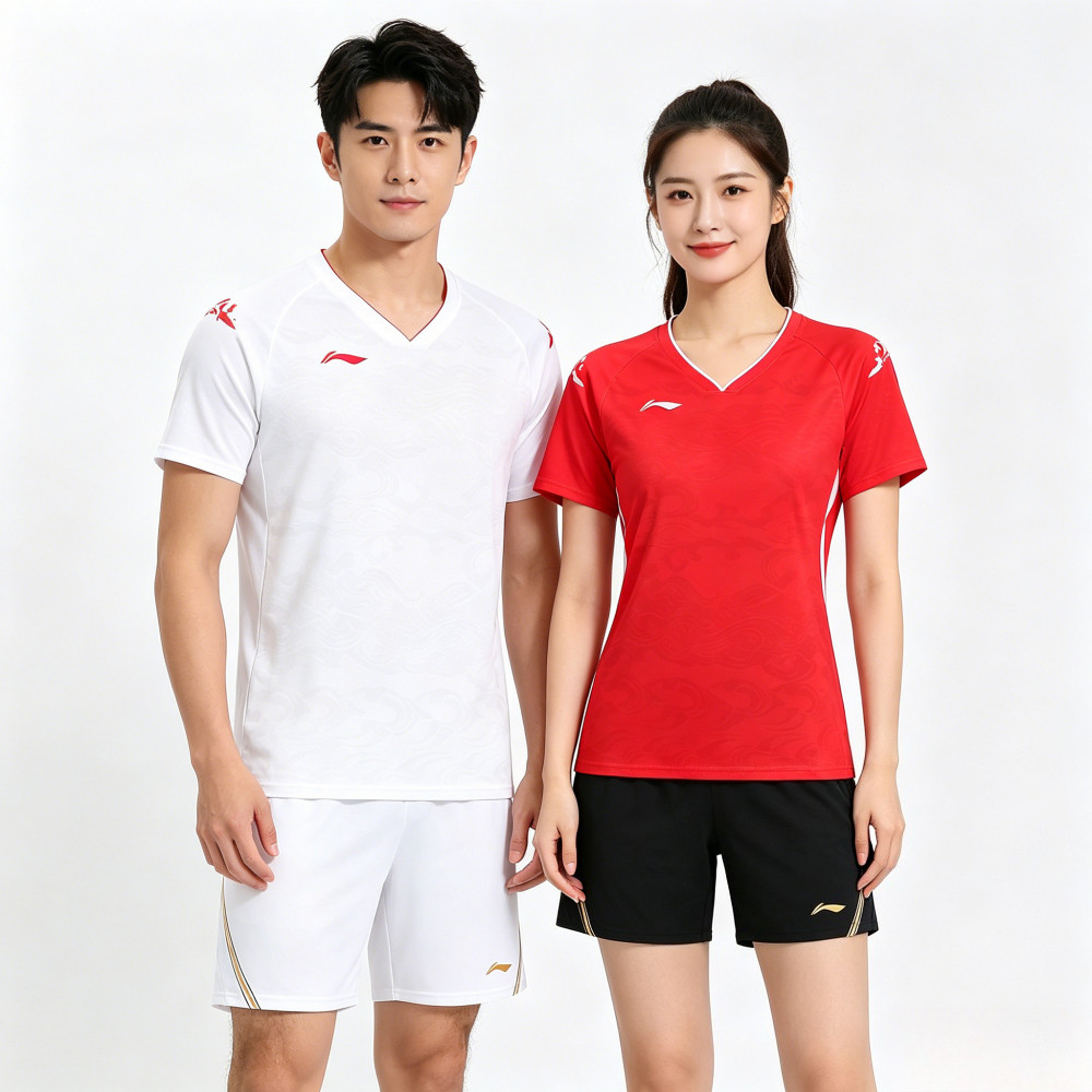 ผู้ชายs & Womens Wrinkle Resistance Pro Badminton Game Top (รุ่น 216) – ผ้าระบายอากาศ Light Moisture Lock, เสื้อยางยืดสําหรับจ๊อกกิ้ง, Basketball & Tournament