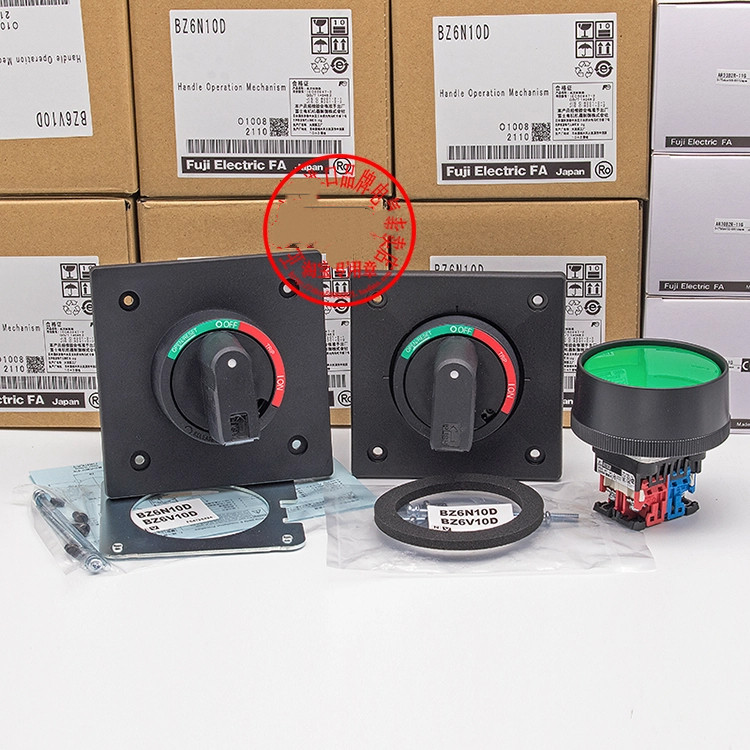 ยี่ห้อใหม่ Fuji Circuit Breaker Operation Handle BZ6N10D BZ6V10D สวิตช์ปุ่มกด AR30B2R-11G