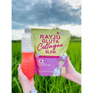 (1แถม1) Rayya collagen เรยา คอลลาเจน รีจู กลูต้า คอลลาเจน บริ้งค์ ปริมาร 1 ห่อ 30 ซอง collagen