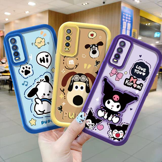 TPU ซิลิโคนนุ่มเคสโทรศัพท์สําหรับ VIVO V2054 V2070 V2037 V2026 V2033 V2042 V2069 V2028 V2102 V2039 V2068 V2029 V2043 V2048 น่ารักการ์ตูน Kuromi หมีกันกระแทก