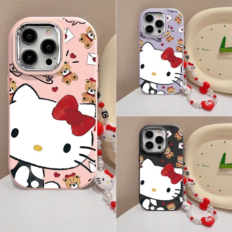 การ์ตูน KT แมวหมีตุ๊กตาสําหรับ Samsung A02 A03 A04E A03S A02S A04 A05 A05S A10 A10S M01S A11 A12 M12