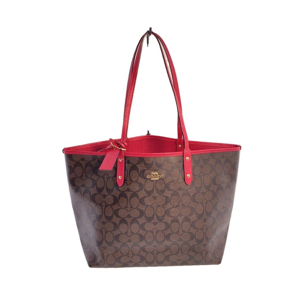 COACH Tote Leather PNK F36658 Direct from Japan Secondhand