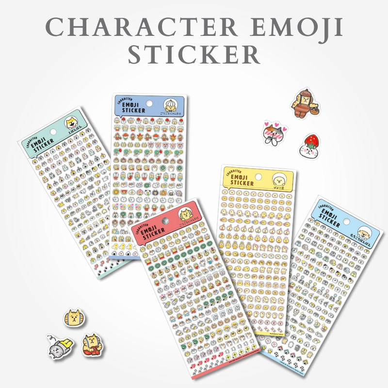 Mind Wave Character Emoji Stickers Collection, Japan Diary/ Journal Stationery
