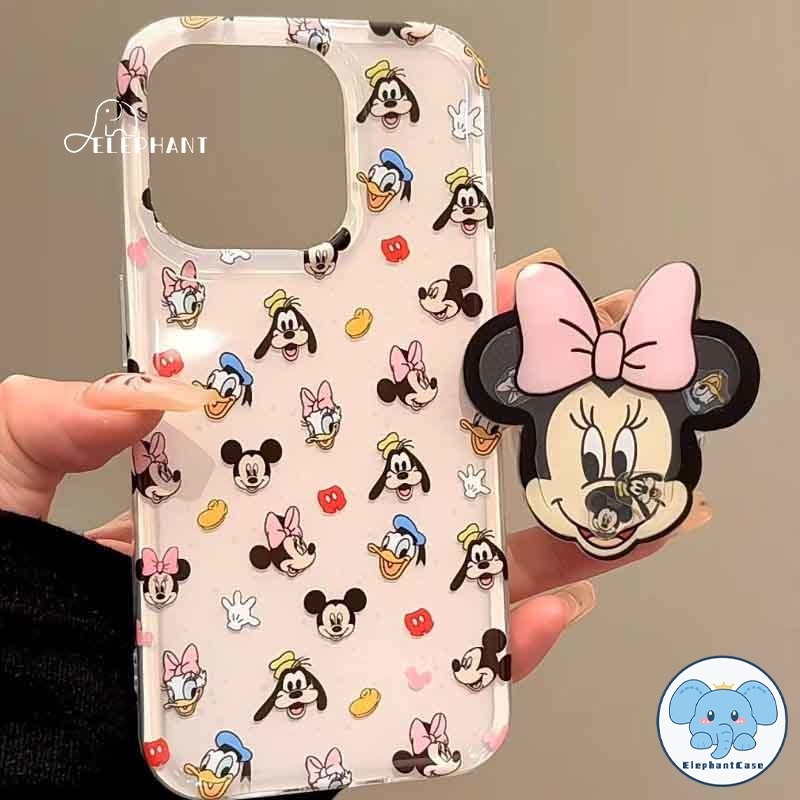 เคสไอโฟน 16 เหมาะสำหรับ IPhone 11 15 16 13 12 14 Pro Max 16 15 Plus เคสลายการ์ตูน มิกกี้เม้าส์ แบบเต็มจอ พิมพ์ลายกราฟฟิค