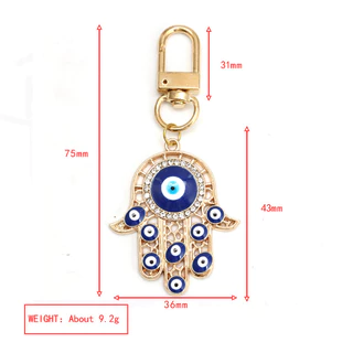 COD พวงกุญแจ Evil Eye พวงกุญแจ จี้ตาชั่วร้ายนําโชค สําหรับห้อยกระเป๋า เครื่องประดับ ของขวัญ
