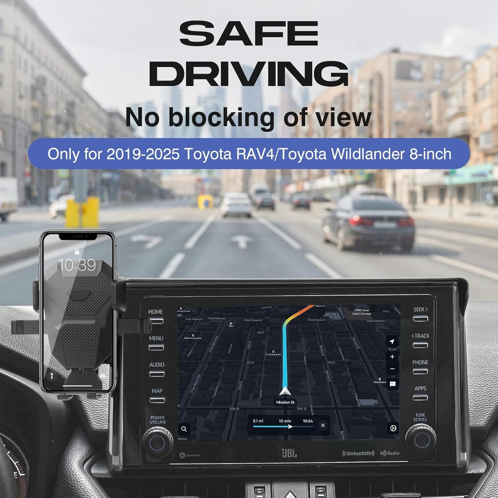 ผู้ถือโทรศัพท์รถยนต์สําหรับ Toyota RAV4 2019-2025 อุปกรณ์เสริม,ปรับ RAV4 โทรศัพท์ Mount เท่านั้นสําห