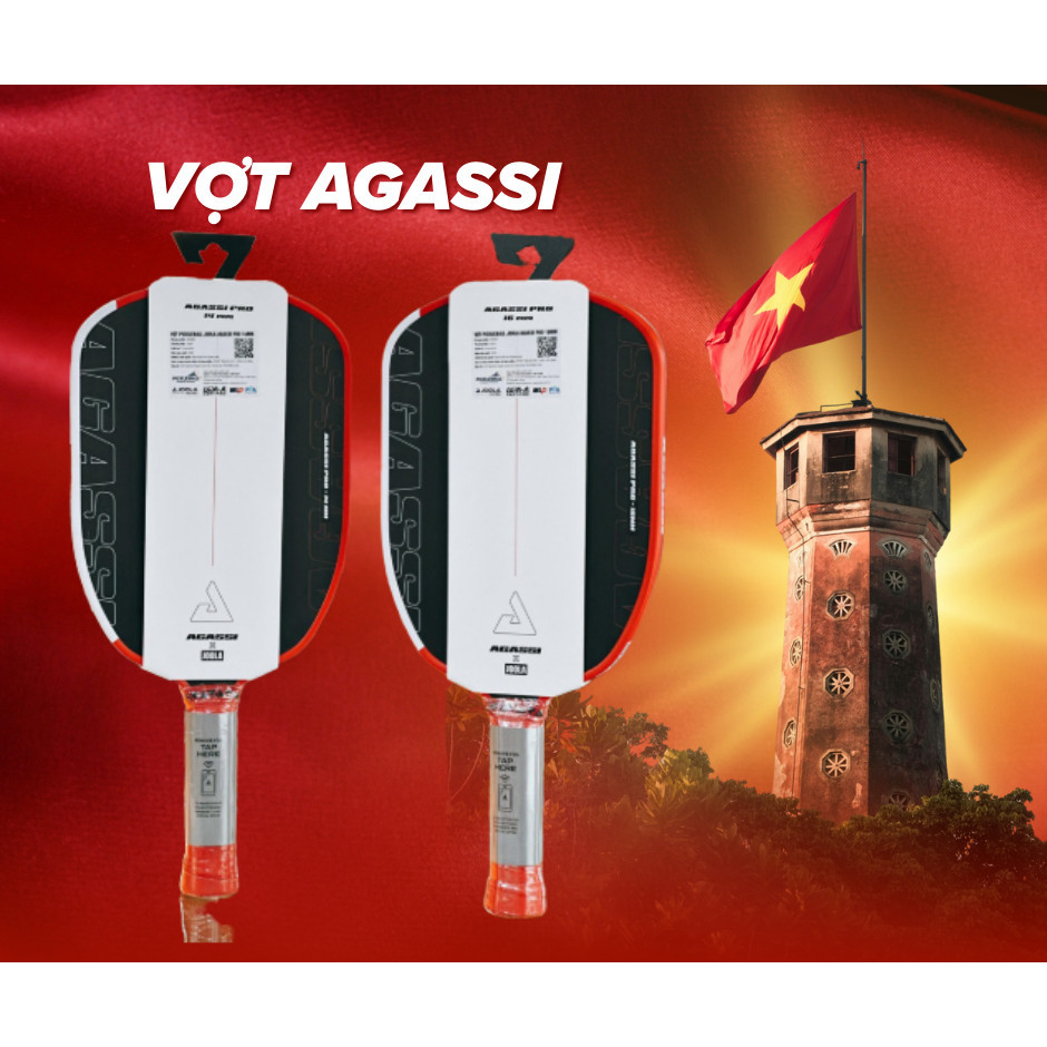 Joola Agassi Pro 16mm chekc NFC ไม้ดองคาร์บอนหยาบสุด (ฟรีด้ามจับ)