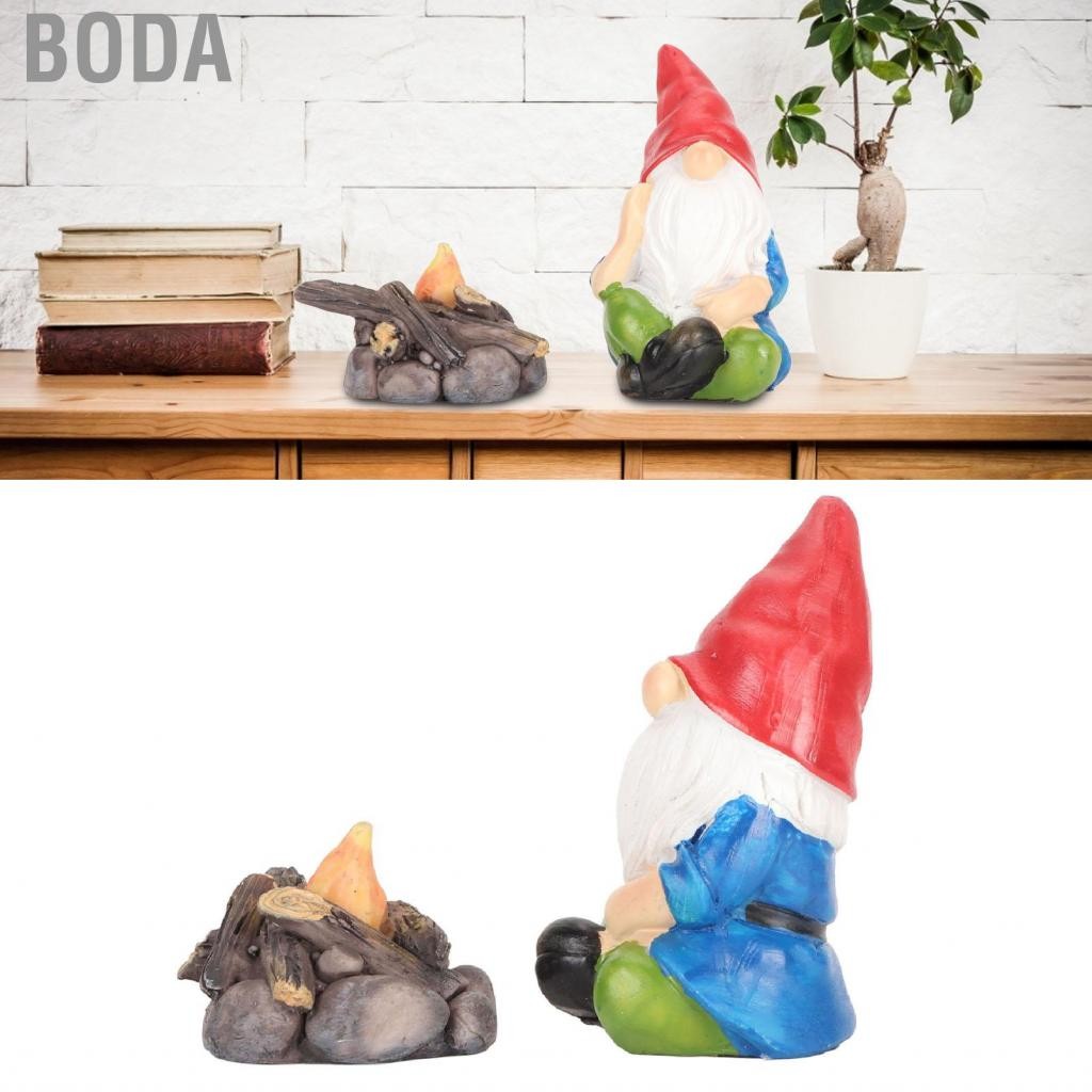 Boda Boda-th Sitt Gnomes มือทาสี 2 ชิ้นสวน Gnome Gnome Figurines น่ารักสำหรับปาร์ตี้โปรดปราน