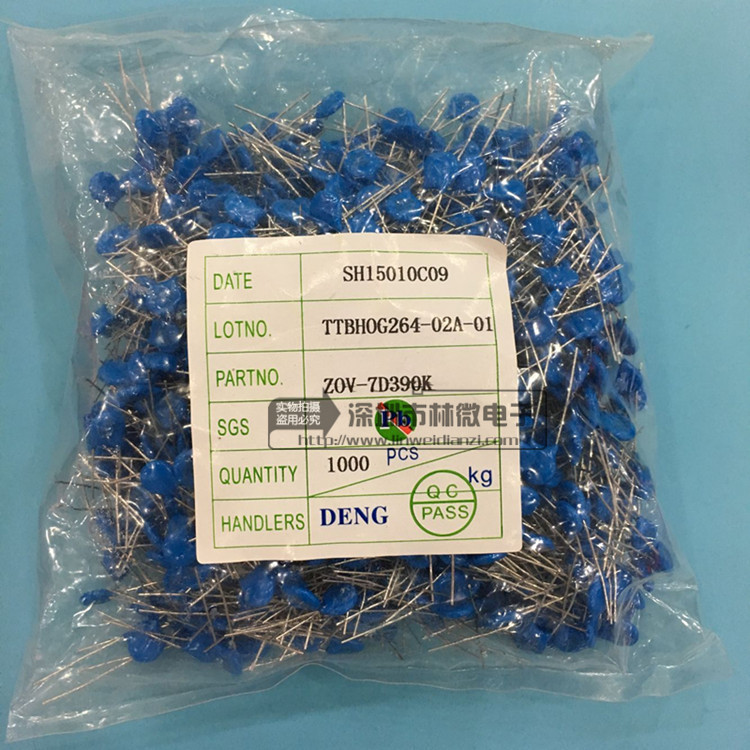 ตัวต้านทานแรงดันไฟฟ้า Minercial 7D471K 07D220K 7D270K 7D390K 07D431K 7D-561K เส้นผ่านศูนย์กลาง 7 มม.