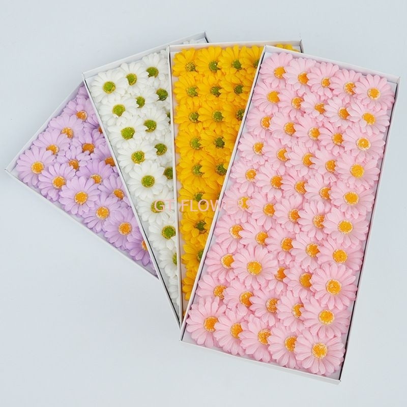 ️7ซม. Gerbera Daisy Soap Flower 50ชิ้น