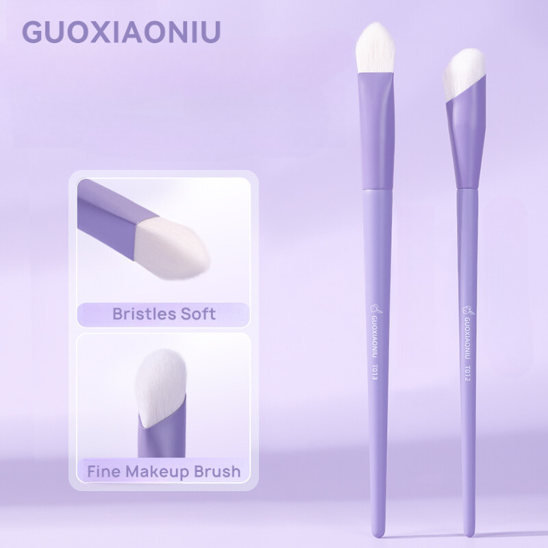 GUOXIAONIU แปรงไฮไลท์ กระต่าย แปรงแต่งหน้า ทรงหยดน้ำ ไฮไลท์ คอนซีลเลอร์ แปรง กระจ่างใส แต่งหน้าแม่นยำ