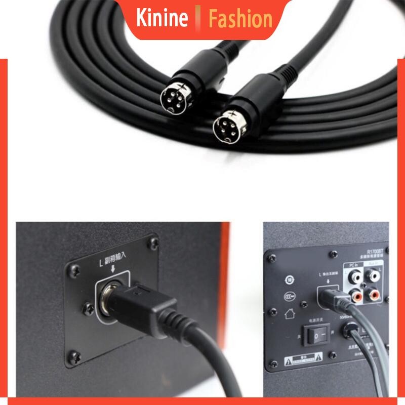 KIN Durability 4Pin DIN สายตัวเชื่อมต่อชายสําหรับลําโพง R1700BTR1600TIII