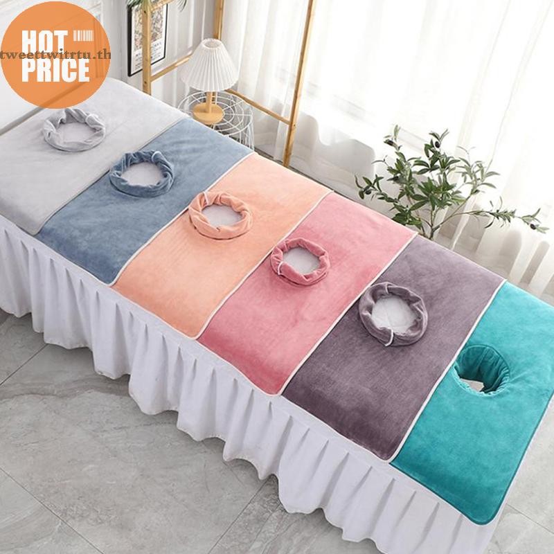 TRTU 40*80 ซม.หนา Beauty SPA โต๊ะนวด Planking Face Towel พร้อมเตียงหลุม TH