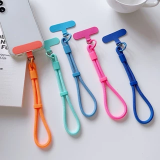 เชือกเส้นเล็กโทรศัพท์มือถือถักแบบปรับได้ 19 สี Bold All-Match จี้แฟชั่นโทรศัพท์มือถือ Universal อุปกรณ์เสริมกลางแจ้ง Anti Theft สายคล้องมือ