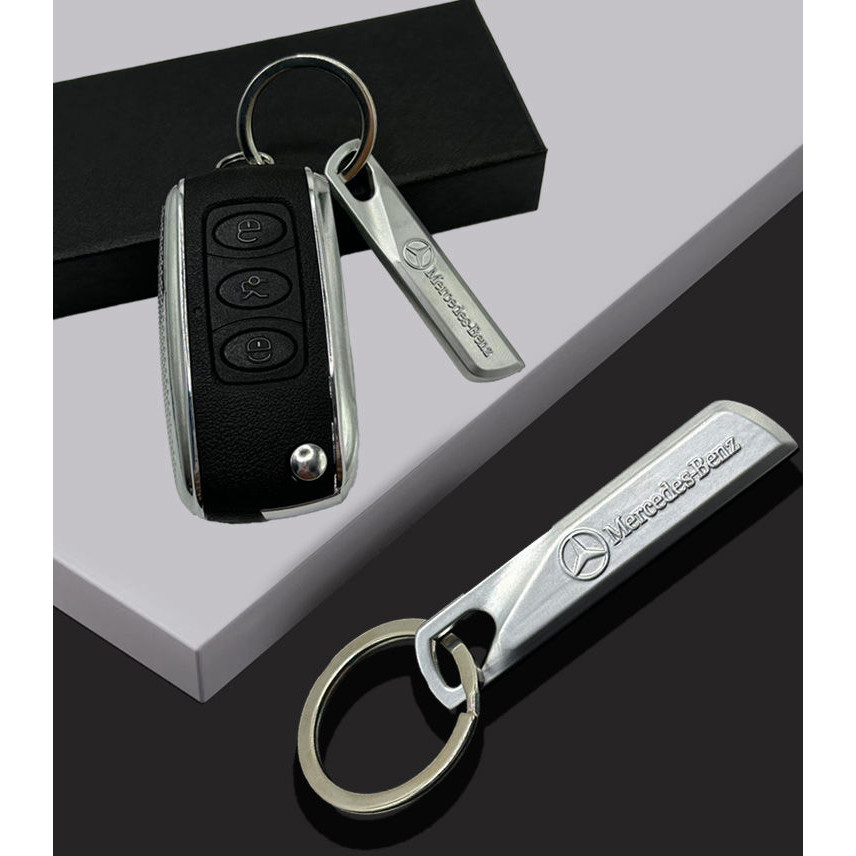 BENZ metal letter keychain, A45, G65, E53, E43, C260, E300, GLA car key pendant