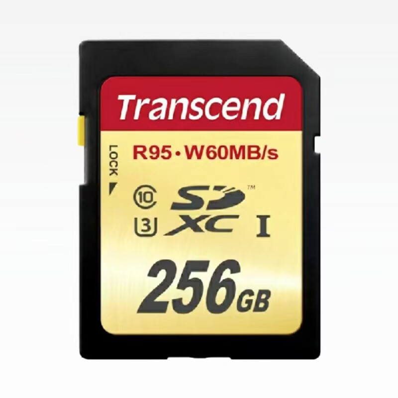 Transcend SD การ์ด 256GB U3 Transcend SD 256G กล้อง SLR การ์ด SD ชิป MLC