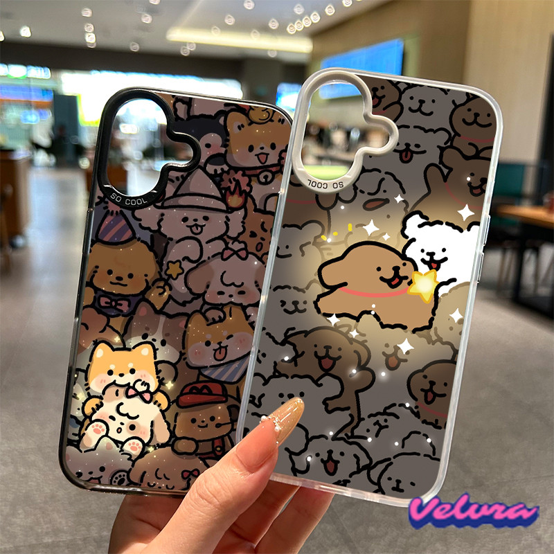 For เคสไอโฟน 13 12 11 iPhone 16 15 14 PRO MAX X XS MAX XR 7/8PLUS ลูกสุนัขอบอุ่น แอปเปิ้ลโทรศัพท์ จัดส่งจากประเทศไทย