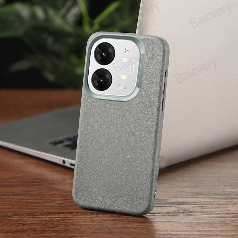 สําหรับRealme Note 70 4G / 70T RMX5313 หนังสีทึบฝาหลังเกราะป้องกัน - รูปที่ 5