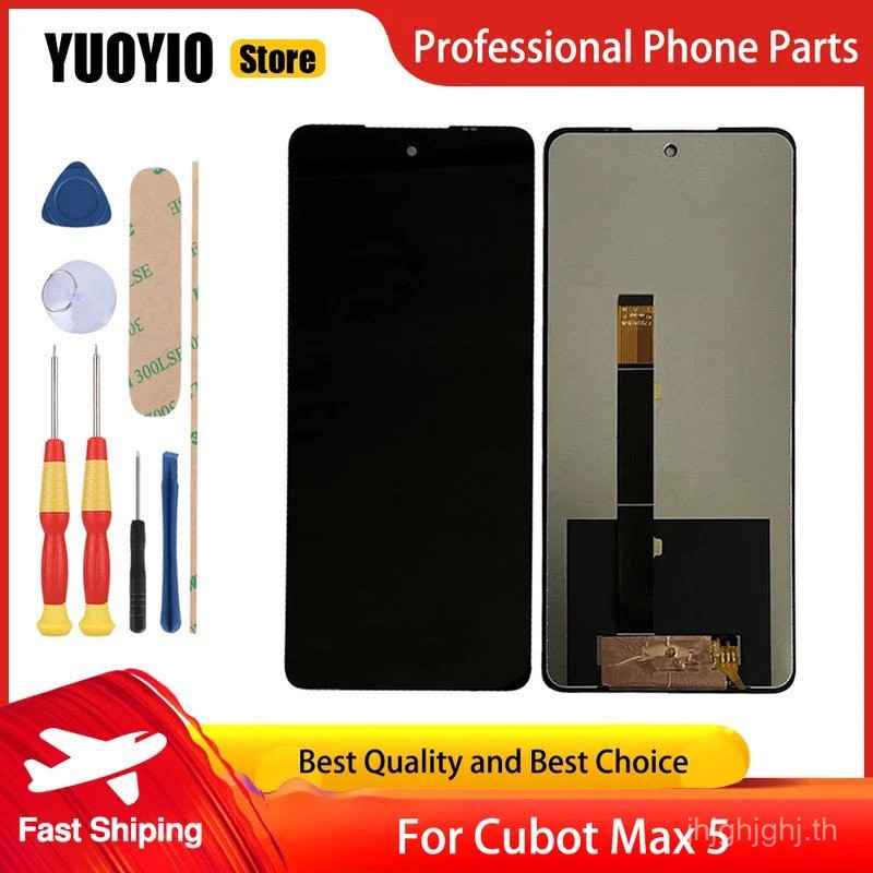 ใหม่หน้าจอสัมผัสสําหรับ Cubot Max 5 จอแสดงผล LCD Digitizer Assembly Replacement Parts ฟรีถอดเครื่องม