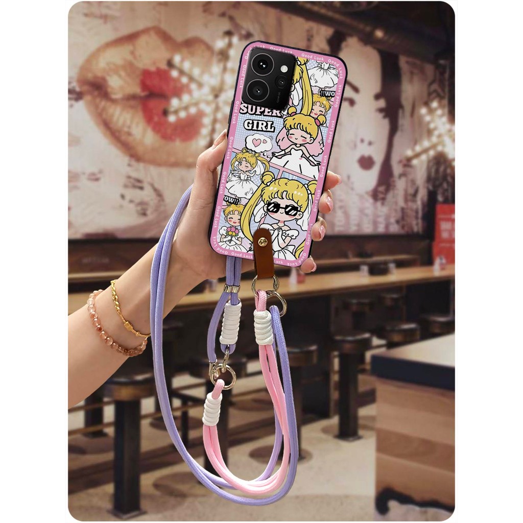 สร้อยคอซิลิโคนเคสโทรศัพท์สําหรับ Nokia HMD Skyline Graffiti กันกระแทกการออกแบบแฟชั่นป้องกันการ์ตูน C