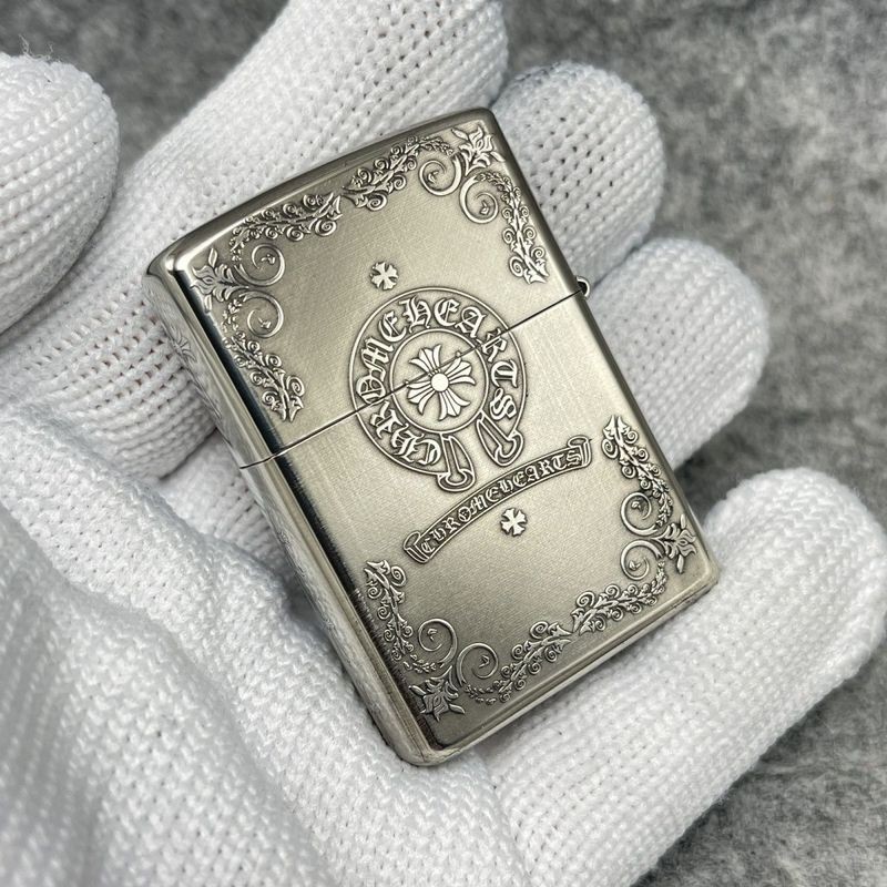 Zippo ไฟแช็กน้ํามันก๊าซ Zippo ทองแดงสีขาวสีเงินเกราะหนานูนโครเอทคลาสสิกเย็นของขวัญสําหรับผู้ชายทองแดงบริสุทธิ์