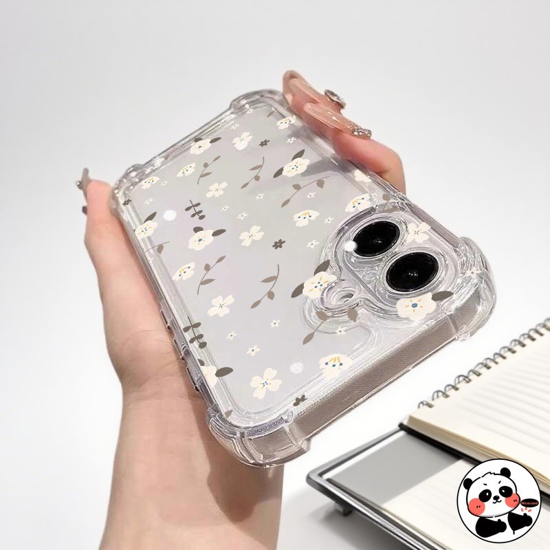 Elegant ดอกไม้ถุงลมนิรภัยสําหรับ OnePlus 13T 13S 13R 13 12 12R 11 11R 10 Pro 10R 10T 9 Pro RT 9R 8 Pro 8T 7T 7 Pro 6T 5G 4G Clear Cover น่ารัก Anti-fall นุ่มเคสโทรศัพท์