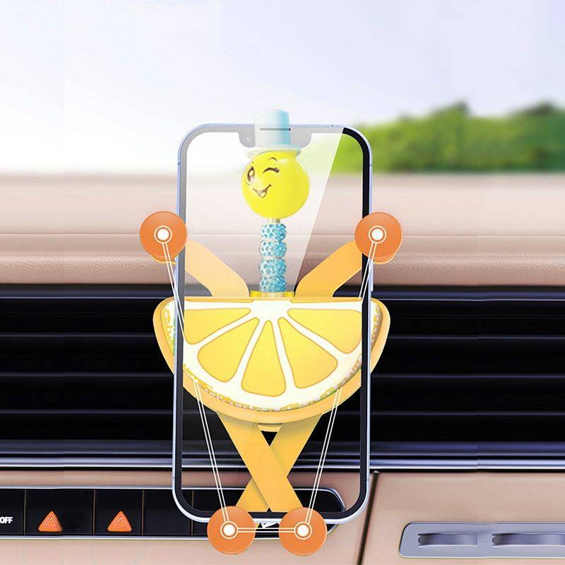 Air Outlet Car Car Mobile Phone Holder Car Dedicated New Navigation Bracket Cute Cartoon y88S