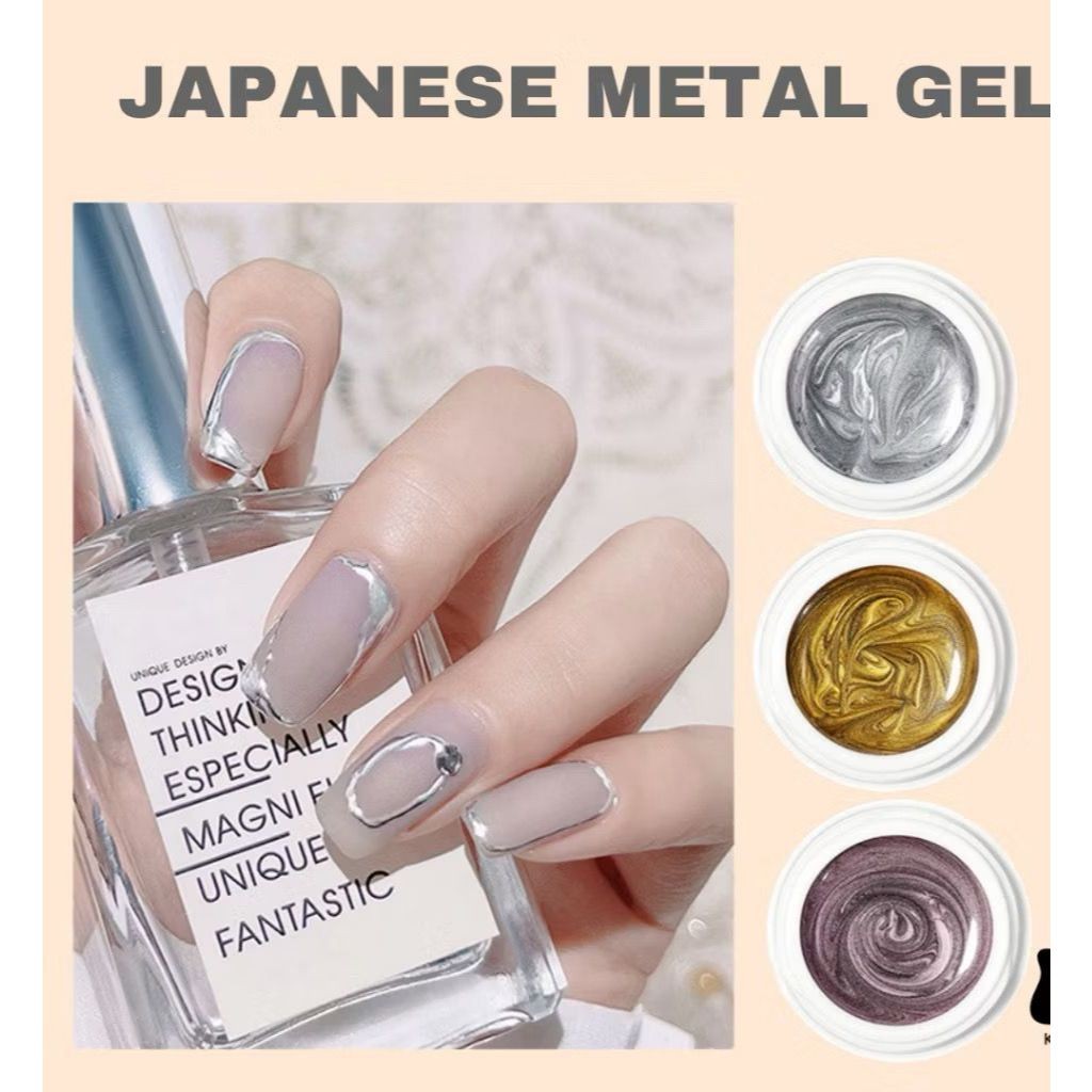 NEW JAPANESE GEL LINER METAL PAINTING UV GEL NAIL ART