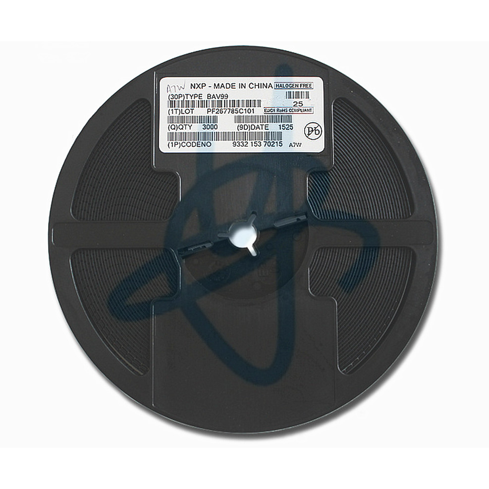 ยี่ห้อใหม่ของแท้ NXP BAV99 A7 SOT-23 BAV99LT1G 0.2A 70V BAV99W