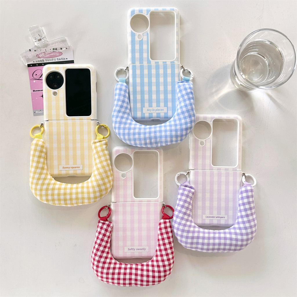 เคสโทรศัพท์รูปแบบตาข่ายคลาสสิกที่เรียบง่ายพร้อมผ้าฝ้ายที่เต็มไปด้วยมือถือสําหรับ OPPO ค้นหา N3 FliP ค้นหา N3 Flip กันกระแทกปกหลัง – โปรปัง