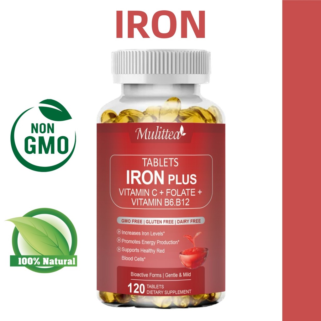 Mulittea's Iron and Vitamin C Supplement-ช่วยเสริมสร้างเลือดและส่งเสริมการตั้งครรภ์ที่แข็งแรง