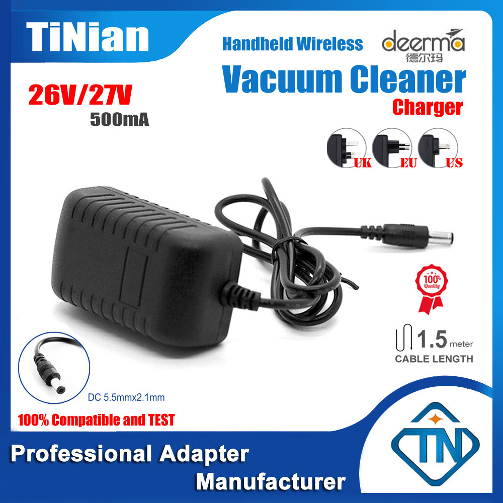 26V 27V 0.5A สําหรับ Deerma DEM-T30 T30W สถานี P20 P30 (VX96) P50 Slim Pro DEM-VX300 VX900 VX910 21.