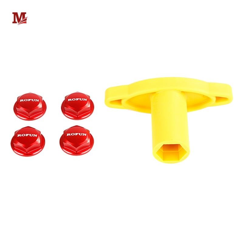 [elsa_margaret.th]ขนาดใหญ่ X ดัดแปลงยาง Nut Kit สําหรับ 1/5 5Ive T ROVAN KingmotorX2 Rc รถของเล่นอะไ