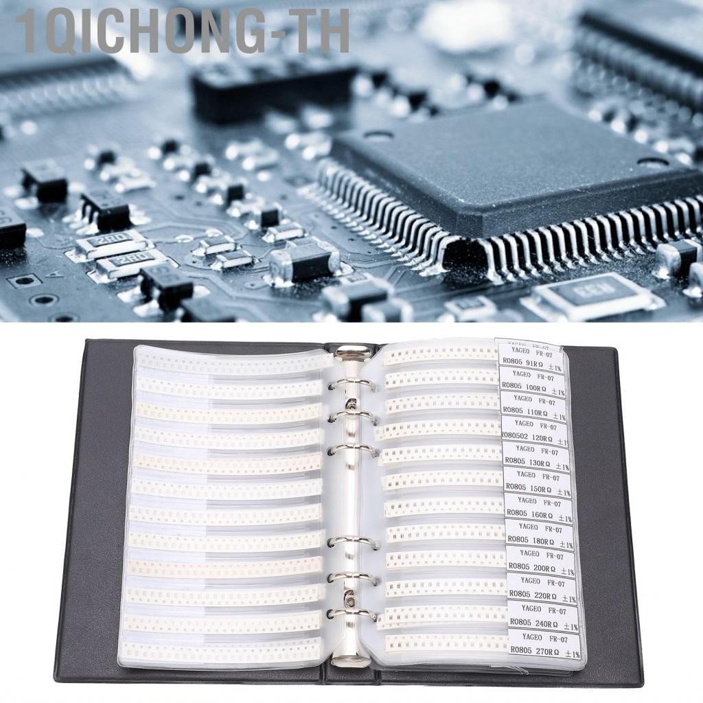 1qichong-th 1QICHONG-TH 4250PCS ตัวต้านทานชุด 170 ค่า SMD 0805 Series Capacitor ตัวอย่างหนังสือสำหรั